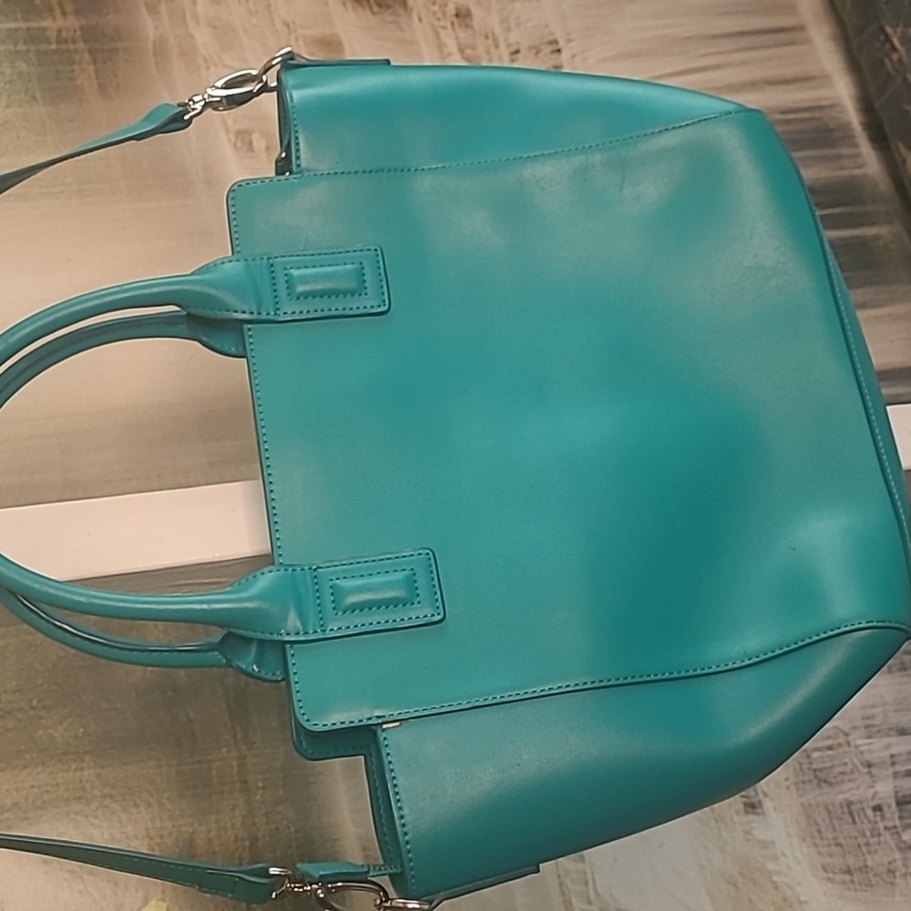 Vera Bradley Northbrook Womens Sturdy Hand Bag Tote Purse Turquoise Teal View 3